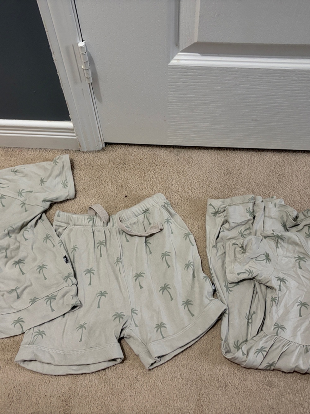 Kyte BABY Palm Tree Dress and Top/Bottom